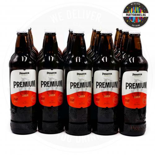 Бира Primator Premium 20 бутилки в кашон х 500ml 5%